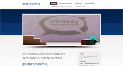 Desktop Screenshot of entertraining.at