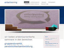 Tablet Screenshot of entertraining.at